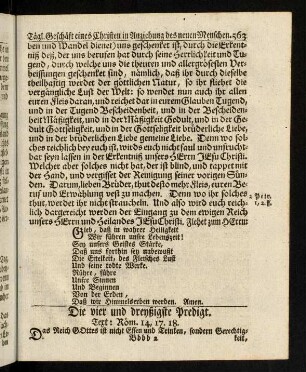 563-588, Die vier und dreyszigste Predigt