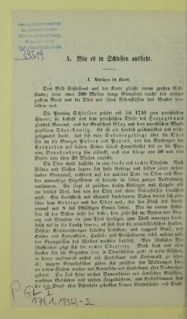 A. Wie es in Schlesien aussieht