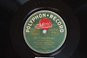 Dr Grenzschutz, Lied in erzgebirgischer Mundart