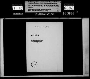 Besichtigung und Instandhaltung der Landesgrenze gegen Bayern im Oberamt Ulm