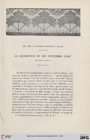 3. Pér. 25.1901: La décoration et les industries d'art, 3 : les arts à l'Exposition universelle de 1900