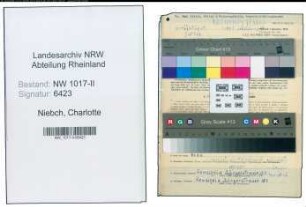 Entnazifizierung Charlotte Niebch , geb. 12.07.1912 (Gesellschafterin)