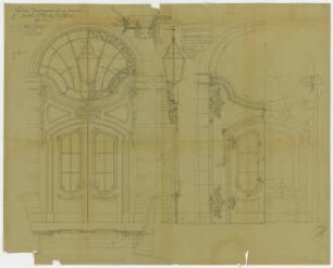Thiersch, Friedrich von; München; Justizpalast - Südfassade - Mittleres Portal (Ansichten)