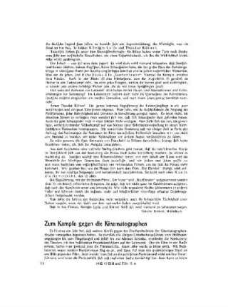 Zum Kampfe gegen die Kinematographen