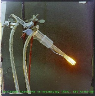 Argon-Experiment des Arbeitsgebietes Wiederaufarbeitung von Kernbrennstoffen in der Laboranlage des Instituts für Heiße Chemie (IHCh)