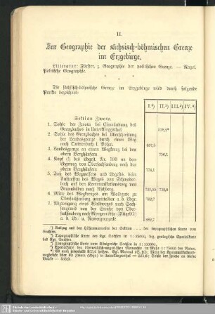 II. Zur Geographie der sächsisch-böhmischen Grenze im Erzgebirge