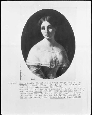 Maria Amalie (Tochter des Großherzogs Leopold I. von Baden)