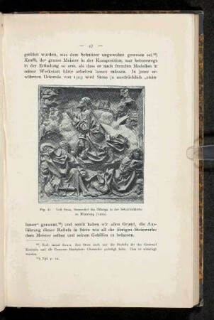 Fig. 21. Veit Stoss, Steinrelief des Ölbergs in der Sebalduskirche zu Nürnberg (1499).