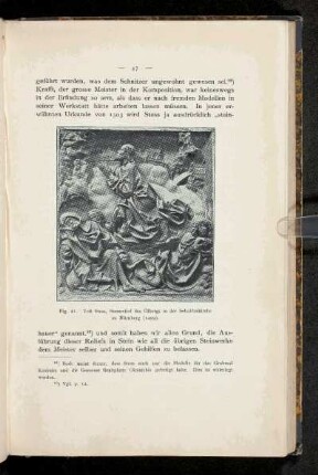 Fig. 21. Veit Stoss, Steinrelief des Ölbergs in der Sebalduskirche zu Nürnberg (1499).