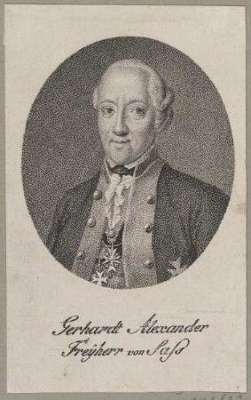 Bildnis des Gerhardt Alexander von Sass