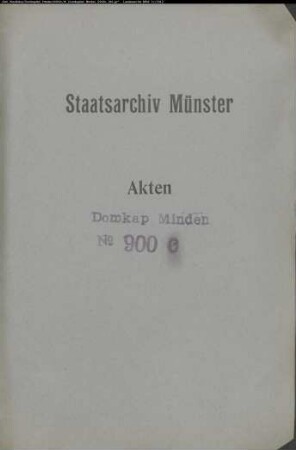 Rechnung und Belege zu den Reparaturen an der Curie des von Galen