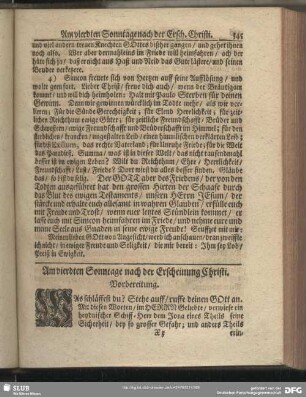 Am vierdten Sonntage nach der Erscheinung Christi