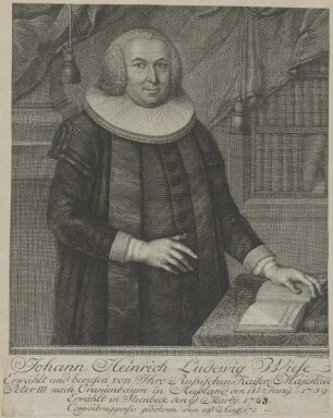 Bildnis des Johann Heinrich Ludewig Wiese