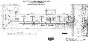 Stuttgart-Bad Cannstatt: Empfangsgebäude Verwaltungsgebäude Grundriß Dachgeschoß