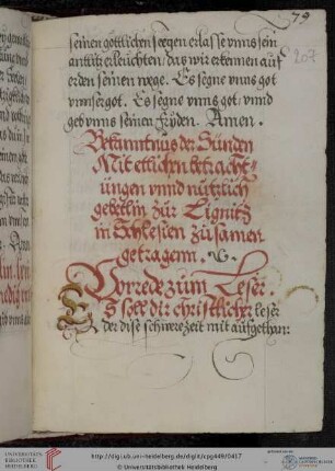 [Georg Schmalzing], Bekenntnis der Sünden