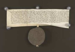 Regest Hoppe. 1574 Sept. 28. Hausrentenverkauf in ein Haus vor dem Neuentor an die Dechen der Armen zu den Brüdern.