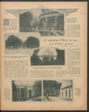 El antiguo Flores se va... : Las últimas quintas