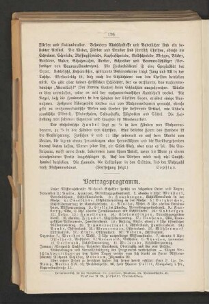 Vortragsprogramm