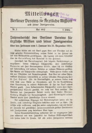 Nr. 3. Mai 1912