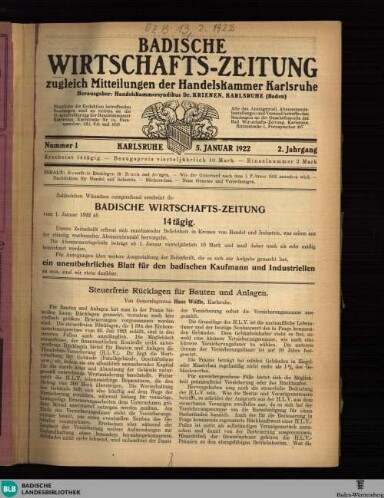 Titelseite einer Zeitung