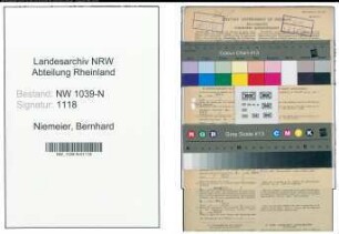 Entnazifizierung Bernhard Niemeier , geb. 11.06.1921 (Angestellter)