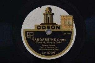 Margarethe : "Es war ein König in Thule" / (Gounod)