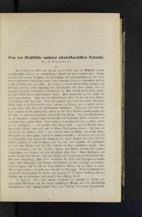 Von der Westküste unserer ostafrikanischen Kolonie.
