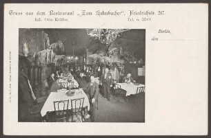 Ansichtskarte Restaurant „Zum Kulmbacher“, Friedrichstraße