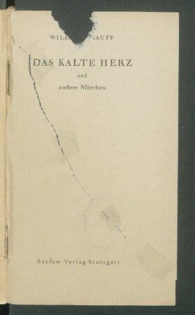 Das kalte Herz : und andere Märchen