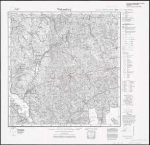 Meßtischblatt 2094 : Weißenburg, 1938 : Weißenburg. - Hrsg. 1927, einz. Nachtr. 1928, redakt. Änd. 193. - 1:25000. - [Berlin]: Reichsamt für Landesaufnahme, 1938. - 1 Kt.