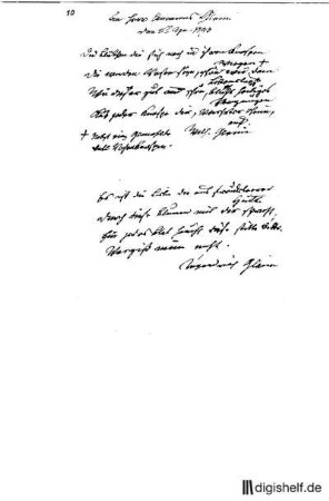 10: Brief von Maria Tugendreich geb. Fromme Gleim an Johann Wilhelm Ludwig Gleim