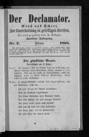 Die glückliche Braut.