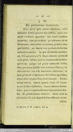 §. VI. De probatione donationis