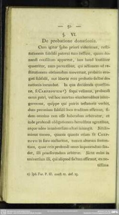 §. VI. De probatione donationis
