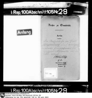 Ansprüche des Guts Schleppenburg und einiger anderer Eingessenen des Kirchspiels Alfhausen an der Gehnmark