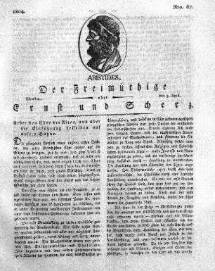 Nro. 67., Dienstag den 3. April