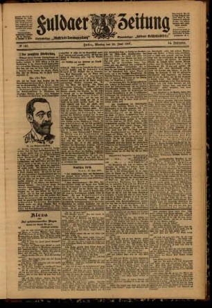 Ausgabe vom Montag, den 24. Juni 1907.
