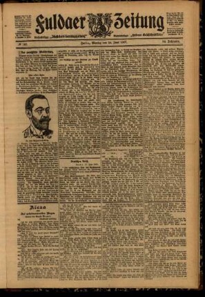 Ausgabe vom Montag, den 24. Juni 1907.