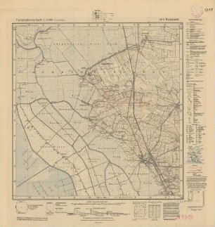 1319 (alte Nr.: 203) Bredstedt, Topographische Karte 1:25000 (4-cm - Karte)