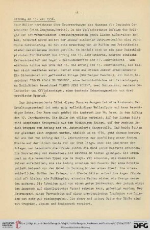 Sitzung am 15. Mai 1956