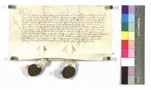 Philipp Graf von Katzenellenbogen bekennt, daß er 5.000 fl für Kraft von Hohenlohe bei Otto Graf von Solms hinterlegt hat; Siegel: Katzenellenbogen.