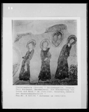 Szenen aus der Schöpfungsgeschichte: Die Erschaffung von Sonne und Mond
