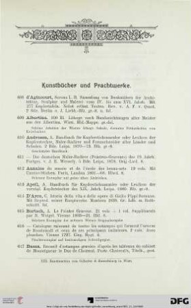 Kunstbücher und Prachtwerke (Nr. 608-811)