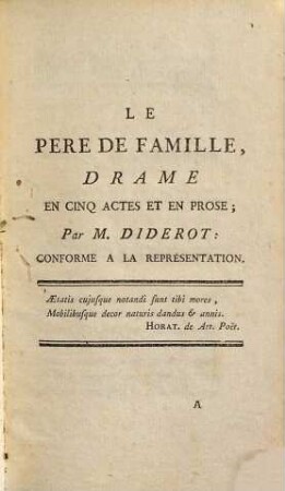 Oeuvres Philosophiques Et Dramatiques De M. Diderot. 2, Contenant Lettre sur les Sourds & Muets, à l'usage de ceux qui entendent & qui parlent; Lettre sur les Aveugles, à l'usage de ceux qui voient