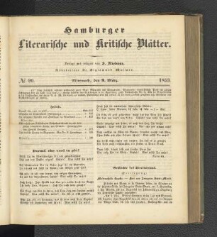 No. 20. 9. März 1853