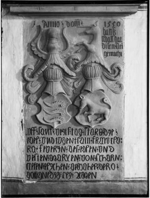 Kürnbach Liebfrauenkirche - Michaelskirche Grabmal von Clara Feuer (Feverge) (gestorben 1550)