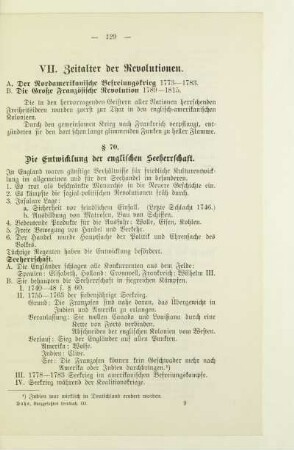 VII. Zeitalter der Revolutionen