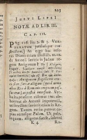 Iusti Lipsi[i] Notae Ad Lib. III