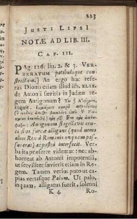 Iusti Lipsi[i] Notae Ad Lib. III