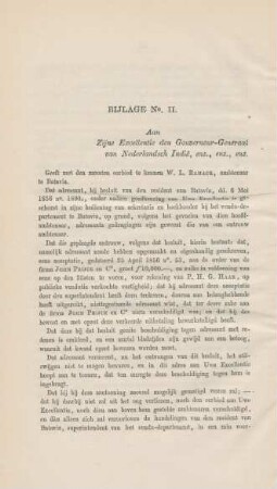 Bijlage No. II